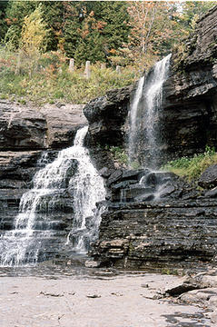 View of Upper High Falls  Photograph by Tom Whiteley