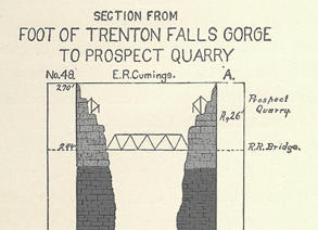 Representation of Prosser and Cumings Figure showing the contact position of their two main facies types.