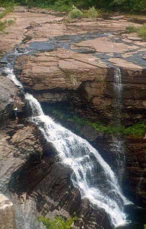 View of Upper High Falls  Photograph by Carlton E. Brett